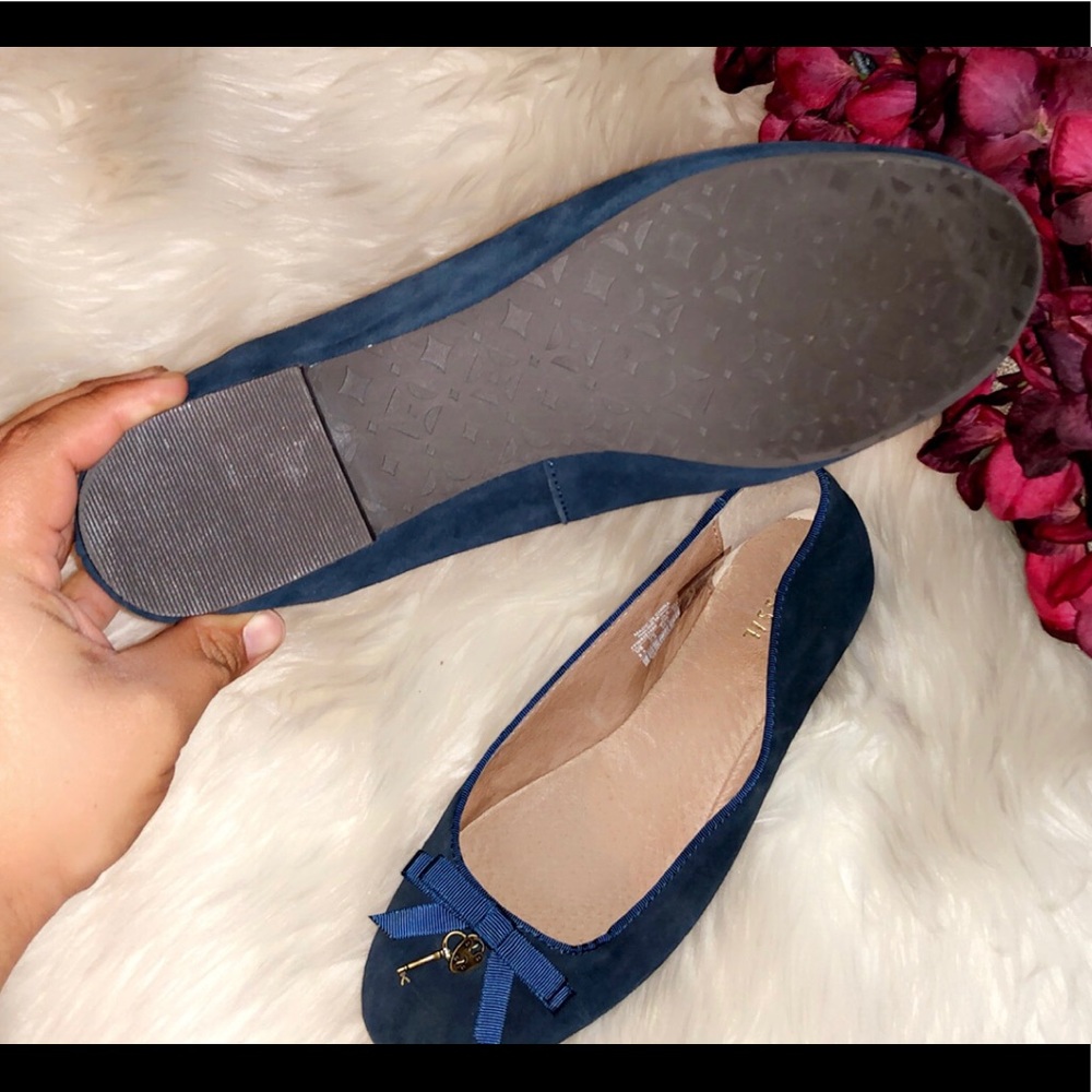 FOSSIL Blue Suede Charm Ballet Flat - Picture 6 of 6